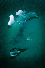 Ice in Glacial Waters in Tracy Arm