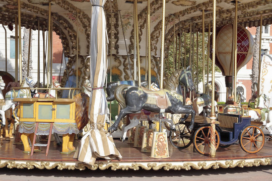 detail of a carousel