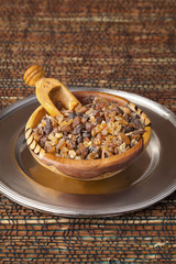 Myrrh is an aromatic resin, used for religious rites, incense and perfumes