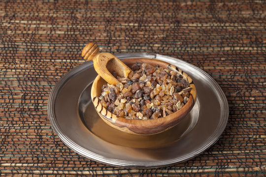 Myrrh is an aromatic resin, used for religious rites, incense and perfumes