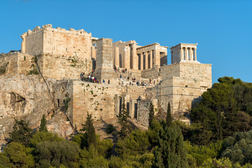 Fototapeta na wymiar Entrance to Acropolis of Athens, Greece