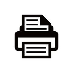 print icon stock vector illustration flat design