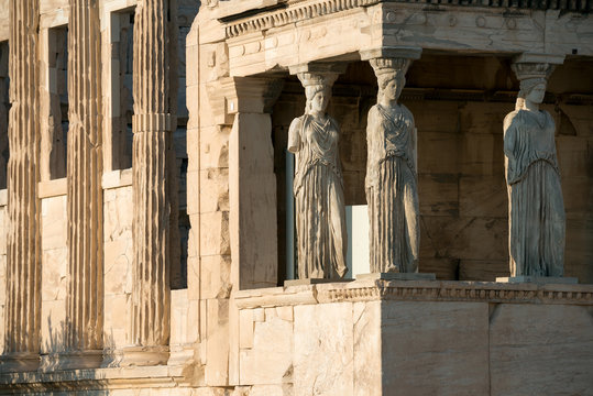 The Porch of the Caryatids, Erechtheion temple, Acropolis of Ath