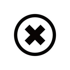 Obraz premium delete icon stock vector illustration flat design