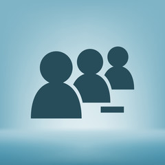 Add new user account flat icon for apps