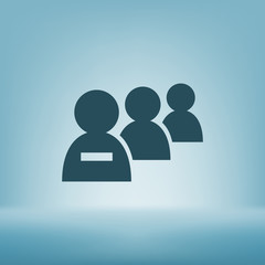 Add new user account flat icon for apps