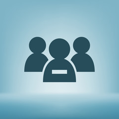 Add new user account flat icon for apps