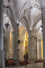 Obraz premium Detail of vault of Cathedral of Our Lady of Grace and Saint Juli