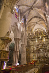 Interior of the cathedral of Cuenca, Grill of the Choir, Renaiss