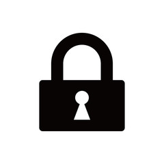 lock icon stock vector illustration flat design