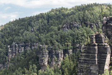 Aussicht vom Frienstein, Nationalpark Sächsische Schweiz