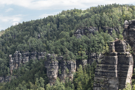 Aussicht vom Frienstein, Nationalpark S&auml;chsische Schweiz