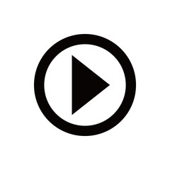 play icon stock vector illustration flat design