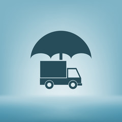 Cargo insurance icon