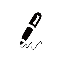 pen icon stock vector illustration flat design