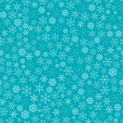 Christmas snowflakes seamless pattern