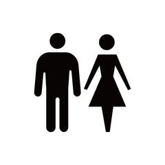man and woman icon stock vector illustration flat design
