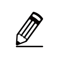 pencil  icon  stock vector illustration flat design