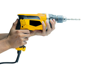 Electric drill with a drill