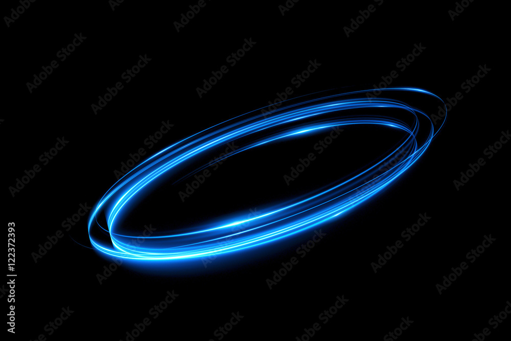 Poster glow swirl light effect. circular lens flare. abstract rotational lines. power energy element. space