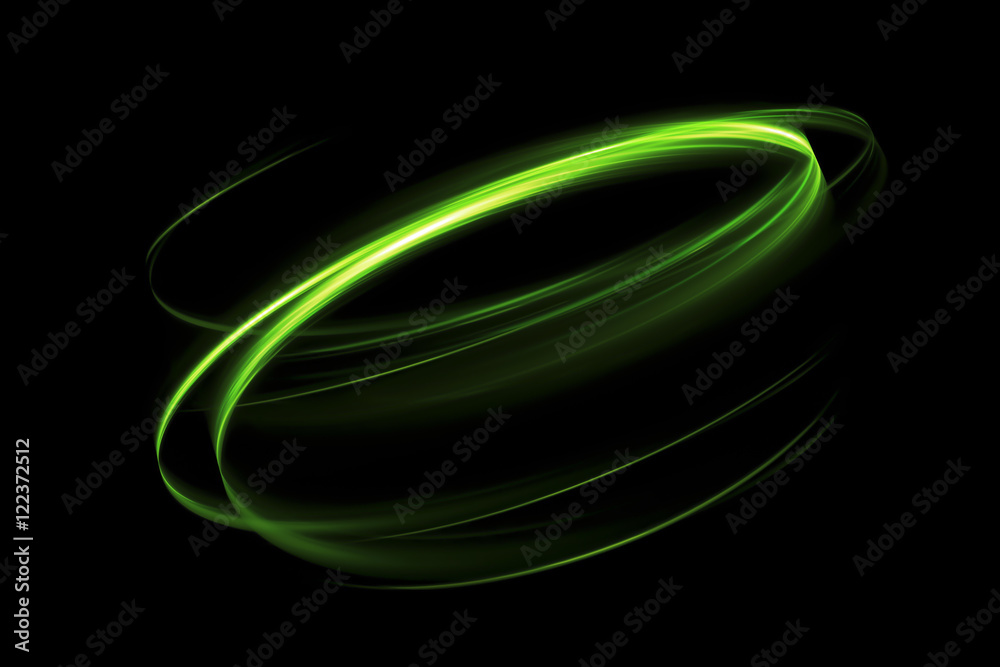 Sticker glow swirl light effect. circular lens flare. abstract rotational lines. power energy element. space