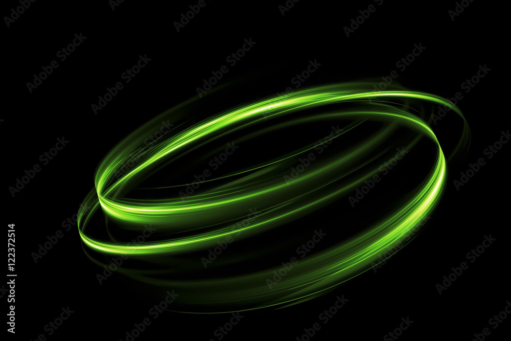Poster glow swirl light effect. circular lens flare. abstract rotational lines. power energy element. space