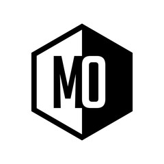 INITIAL hexsagonal HALF LOGO