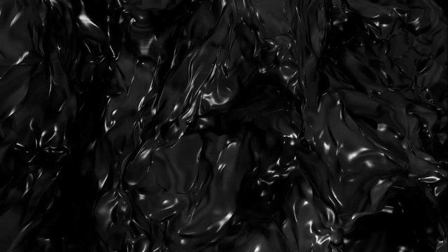 An abstract background of flowing black oil-like liquid.