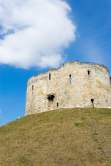 Fototapeta na wymiar Cliffords Tower in York, England UK