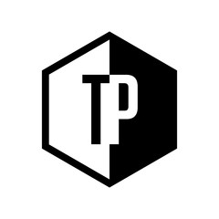 INITIAL hexsagonal HALF LOGO