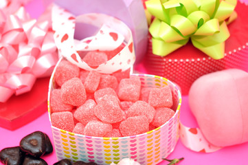 candies and chocolate