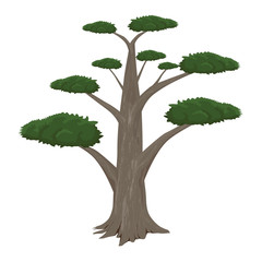 green tree vector design