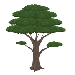 green tree vector design