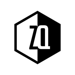 INITIAL hexsagonal HALF LOGO