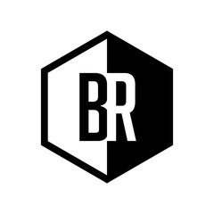 INITIAL hexsagonal HALF LOGO