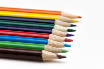 Line of Color Pencils