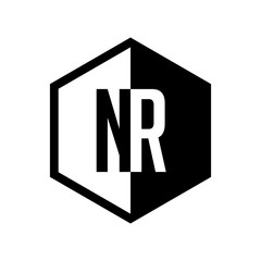 INITIAL hexsagonal HALF LOGO