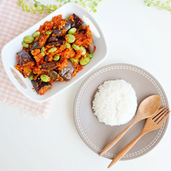 Petai beans and rice