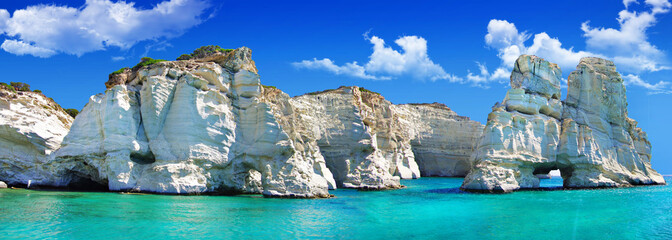 travel in greek islands - Milos, Cyclades, Kleftiko bay