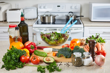 Vegetables in the kitchen.