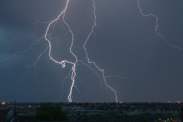 Lightning strike, Denver Colorado