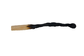 Beautifully burned wooden match