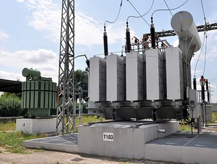 big transformers and substation