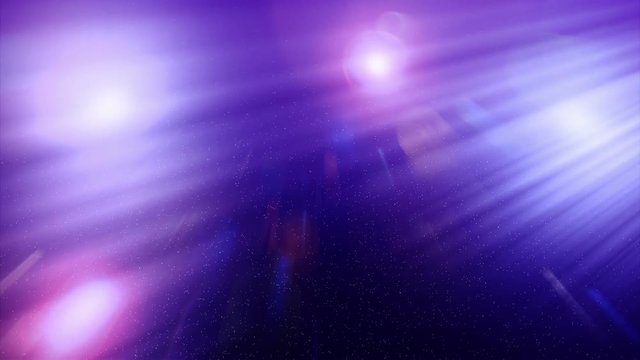 Abstract lights and particles background loop
