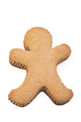 Gingerbread Cookie  Man Isolated on White
