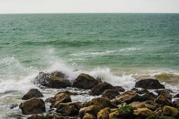 A yacht sailing  on the English Channel