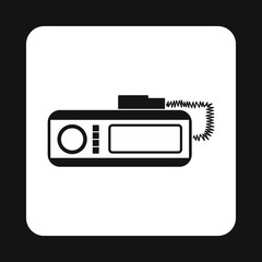 Radio taxi icon in simple style isolated on white background. Device symbol