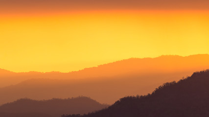 Beautiful sky at sunset time