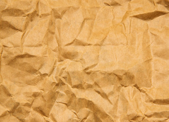Crumpled paper for background usage