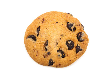 Chocolate Chip Cookie isolated on white